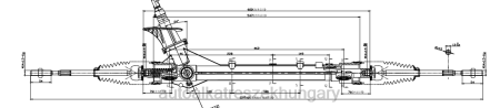 Autóalkatrész bolt - szervokormány fogasléc 908750396 RXL22708 CHEVROLET
