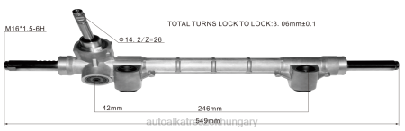 Autóalkatrész miskolc - szervokormány fogasléc 52044921 52044919 520449190 RXL22799 FIAT