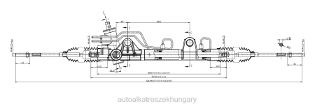 Autóalkatrészek nagykereskedő - szervokormány fogasléc 96fb-3200-ah RXL22663 FORD