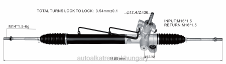 Autó alkatrészek Magyarországon - szervokormány fogasléc 53601-slj-053 53601-slj-013 RXL22541 HONDA