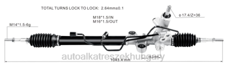 Autóalkatrészek nevei - szervokormány fogasléc 53601-snb-t02 RXL22535 HONDA