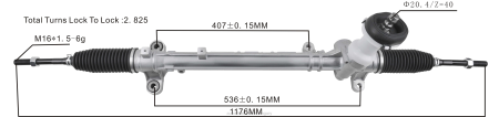 Autóalkatrész bolt - szervokormány fogasléc 56500-c5001 56500c5000 RXL22728 HYUNDAI/KIA