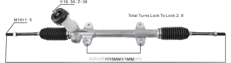 Autóalkatrészek Hungary - szervokormány fogasléc 56500-1x500 RXL22722 HYUNDAI/KIA