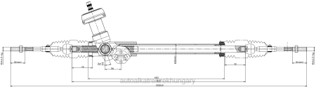 Autóalkatrészek nagykereskedő - szervokormány fogasléc gz811a6201 RXL22763 HYUNDAI/KIA
