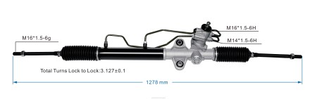 Gépjármű alkatrész - szervokormány fogasléc 577004f000 7134486001 RXL22764 HYUNDAI/KIA