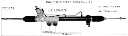 Autóalkatrészek Hungary - szervokormány fogasléc 8-98229842 RXL22612 ISUZU