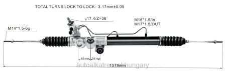Autóalkatrészek leadása - szervokormány fogasléc 8-97943521-0 RXL22607 ISUZU