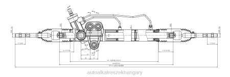 Autóalkatrészek nagykereskedő - szervokormány fogasléc 8-97239781-2 RXL22613 ISUZU