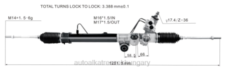 Autóalkatrészek nagykereskedő - szervokormány fogasléc 8-97943518-0 8-97944520-0 RXL22603 ISUZU