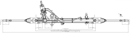 Autóalkatrészek nevei - szervokormány fogasléc a21r23-3400014 RXL22845 GAZ