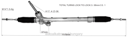 Autóalkatrészek nevei - szervokormány fogasléc tk48-32-110a tk48-32-110b tk48-32-110c RXL22635 MAZDA