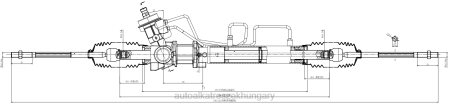 Gépjármű alkatrész - szervokormány fogasléc ga2a-32-110n RXL22644 MAZDA