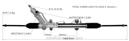 Autó alkatrészek Magyarországon - szervokormány fogasléc 9044600300 RXL22431 MERCEDES-BENZ/BMW