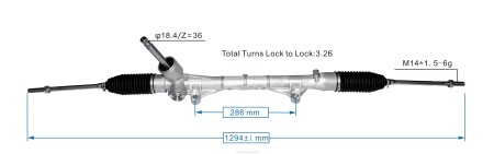 Autóalkatrészek nevei - szervokormány fogasléc 4410a769 RXL22545 MITSUBISHI