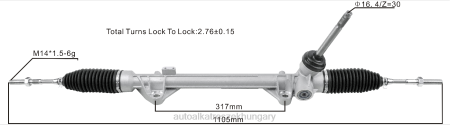 Autóalkatrész miskolc - szervokormány fogasléc 48001-4bg0a RXL22589 NISSAN