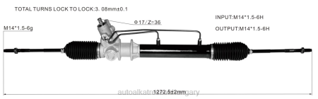 Autóalkatrészek Hungary - szervokormány fogasléc 49001-2w305 RXL22602 NISSAN