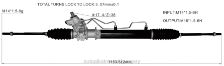 Autó alkatrészek Magyarországon - szervokormány fogasléc 49001-27n00 RXL22591 NISSAN