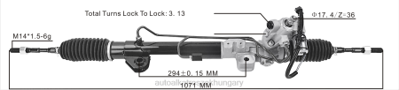 Autóalkatrészek leadása - szervokormány fogasléc 49001-jn30a 49200-jn30a RXL22597 NISSAN