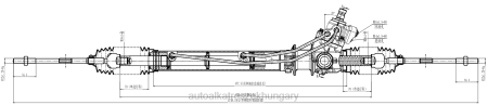 Autóalkatrészek webáruház - szervokormány fogasléc 49001-99l005 RXL22586 NISSAN