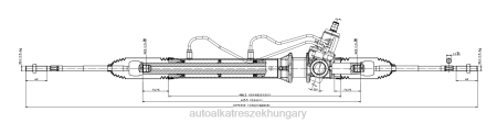 Gépjármű alkatrész - szervokormány fogasléc 490010w015 490010w010 RXL22564 NISSAN