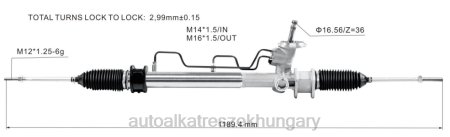 Autó alkatrészek Magyarországon - szervokormány fogasléc pw891905 pw825852 RXL22651 PROTON/PERODUA