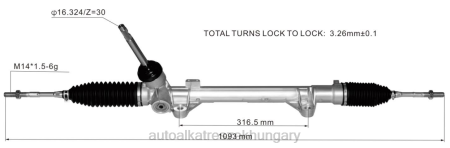 Autóalkatrészek webáruház - szervokormány fogasléc 48001-8099r 480011626r RXL22806 RENAULT