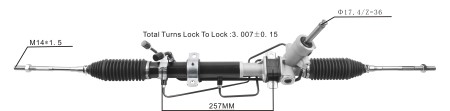 Gépjármű alkatrész - szervokormány fogasléc 34110sa080 34110sa130 RXL22814 SUBARU