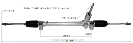 Autó alkatrészek Magyarországon - szervokormány fogasléc 48500-52r01 RXL22621 SUZUKI