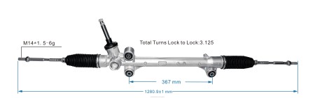 Gépjármű alkatrész - szervokormány fogasléc 48500-52s00 RXL22624 SUZUKI