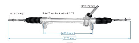 Autóalkatrész bolt - szervokormány fogasléc 45510-f4020 45510-0a020 RXL22508 TOYOTA