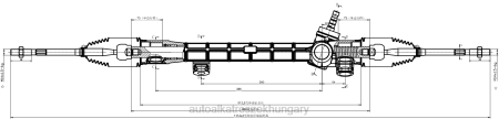 Autóalkatrész miskolc - szervokormány fogasléc 45510-12290 RXL22479 TOYOTA