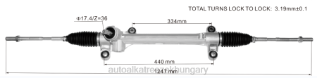 Autóalkatrészek Hungary - szervokormány fogasléc 45510-02490 RXL22442 TOYOTA