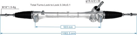 Autóalkatrészek leadása - szervokormány fogasléc 45510-58060 RXL22497 TOYOTA