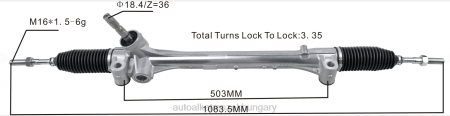 Autóalkatrészek leadása - szervokormány fogasléc 45510-58080 RXL22457 TOYOTA