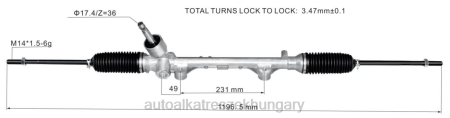 Autóalkatrészek leadása - szervokormány fogasléc 45510-bz350 RXL22467 TOYOTA