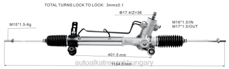 Autóalkatrészek nagykereskedő - szervokormány fogasléc 44200-42110 RXL22493 TOYOTA
