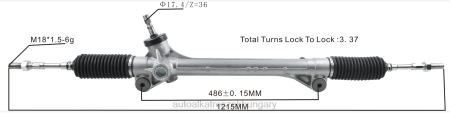 Autóalkatrészek nagykereskedő - szervokormány fogasléc 45510-08020 RXL22463 TOYOTA