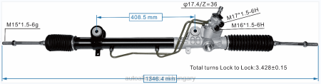 Autóalkatrészek nevei - szervokormány fogasléc 44250-04020 RXL22465 TOYOTA
