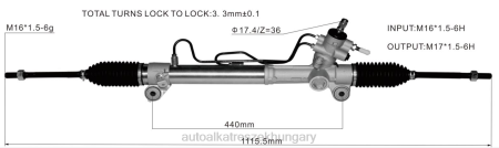 Gépjármű alkatrész - szervokormány fogasléc 44200-12770 RXL22474 TOYOTA