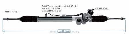 Gépjármű alkatrész - szervokormány fogasléc 44250-35020 44250-04010 RXL22464 TOYOTA