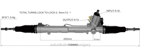 Autóalkatrész bolt - szervokormány fogasléc 8rd422065 8r1422065g 8rd422065a RXL22418 VOLKSWAGEN