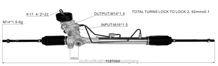 Autóalkatrészek nagykereskedő - szervokormány fogasléc 6r1423055bx RXL22423 VOLKSWAGEN