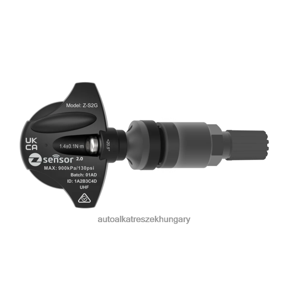 Autóalkatrészek nagykereskedő - holden oe csere tpms érzékelő - oe p/n 95712232, 13598773 frekvencia 433mhz DL62XL1391 fém szelepszár - sötétszürke